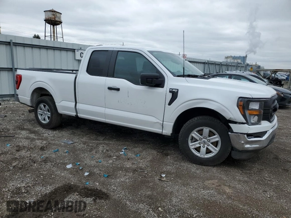 2023 Ford F-150 XL with VIN 1FTEX1CP1PKE97073, listed as a Copart auction lot 47849235 with 73,577 mi miles and Salvage title. Bid and sale history available at DreamBid. Image 4.