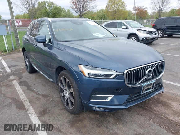 2020 Volvo XC60 Inscription with VIN YV4A22RLXL1587598, listed as a IAAI auction lot 42081511 with 54,008 mi miles and . Bid and sale history available at DreamBid. Image 1.