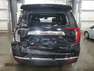 2021 GMC Yukon SLT with VIN 1GKS2BKD1MR454343, listed as a Copart auction lot 86071724 with 47,199 mi miles and Salvage Title. Bid and sale history available at carsss.com. Image 6.