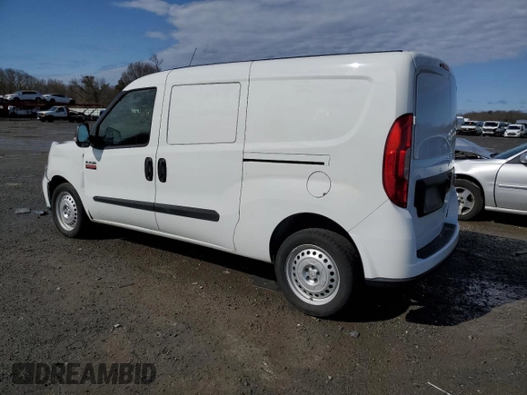 2022 Ram ProMaster City Cargo Tradesman with VIN ZFBHRFAB0N6W68559, listed as a Copart auction lot 51161655 with 57,072 mi miles and Salvage title. Bid and sale history available at DreamBid. Image 2.
