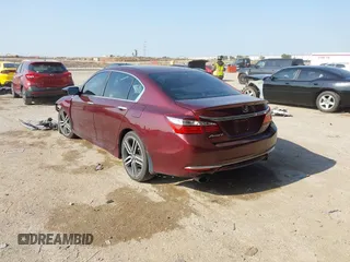 2017 Honda Accord Sport with VIN 1HGCR2F58HA025382, listed as a IAAI auction lot 42020349 with 107,021 mi miles. Bid and sale history available at carsss.com. Image 3.