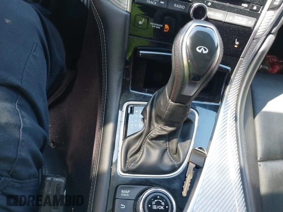 2018 Infiniti Q60 Luxe with VIN JN1EV7EK9JM340755, listed as a IAAI auction lot 41870273 with 82,275 mi miles and . Bid and sale history available at carsss.com. Image 11.