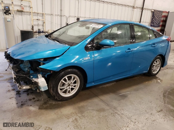 2018 Toyota Prius Prime Plus with VIN JTDKARFP0J3071083, listed as a Copart auction lot 48100945 with 179,194 mi miles and Salvage Title. Bid and sale history available at carsss.com. Image 1.