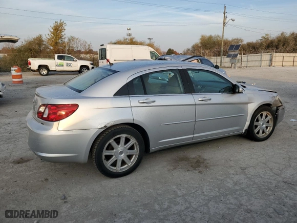 2007 Chrysler Sebring Sdn Touring with VIN 1C3LC56R27N569800, listed as a Copart auction lot 78192614 with 119,579 mi miles and Salvage Title. Bid and sale history available at carsss.com. Image 3.