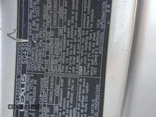 2003 Lexus SC 430 z VIN JTHFN48Y830043145, wystawiony jako Copart lot #88215605 z przebiegiem Nie podano mil oraz Nie do naprawy. Historia ofert i sprzedaży dostępna na DreamBid. Obrazek 13.