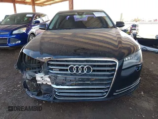 2011 Audi A8 with VIN WAURVAFD1BN027915, listed as a IAAI auction lot 41635275 with 95,143 mi miles and . Bid and sale history available at DreamBid. Image 13.