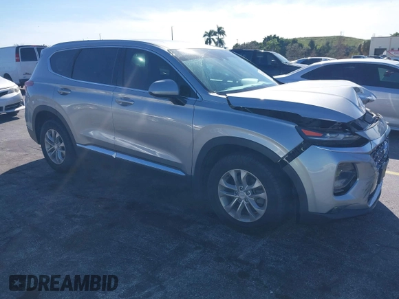 2020 Hyundai Santa Fe SEL with VIN 5NMS3CAD5LH218667, listed as a IAAI auction lot 41025347 with 81,632 mi miles and . Bid and sale history available at DreamBid. Image 1.