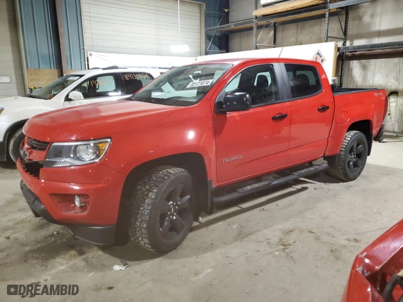 2018 Chevrolet Colorado 4WD LT with VIN 1GCGTCEN8J1225029, listed as a Copart auction lot 85121074 with 76,843 mi miles and Salvage Title. Bid and sale history available at carsss.com. Image 1.