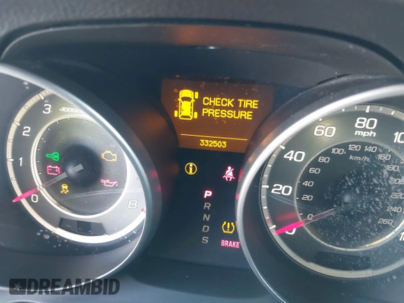 2013 Acura MDX with VIN 2HNYD2H20DH503077, listed as a IAAI auction lot 41652090 with 332,503 mi miles. Bid and sale history available at carsss.com. Image 7.