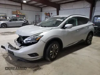 2018 Nissan Murano SV with VIN 5N1AZ2MH1JN154383, listed as a Copart auction lot 58013045 with 128,781 mi miles and Salvage title. Bid and sale history available at DreamBid. Image 1.