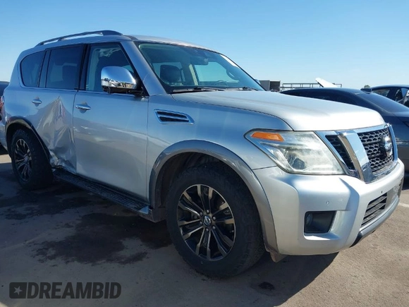 2018 Nissan Armada Platinum with VIN JN8AY2NF8J9331724, listed as a IAAI auction lot 41761151 with 64,975 mi miles. Bid and sale history available at carsss.com. Image 1.