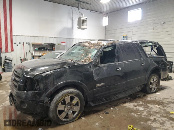 2008 Ford Expedition EL Limited with VIN 1FMFK20598LA14075, listed as a Copart auction lot 45740625 with 257,099 mi miles and Salvage Title. Bid and sale history available at carsss.com. Image 1.