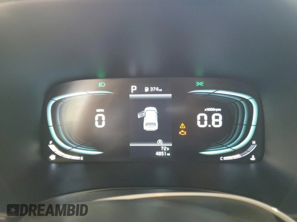 2025 Kia Soul LX with VIN KNDJ23AU9S7935271, listed as a Copart auction lot 54365535 with 4,851 mi miles and Clean Title. Bid and sale history available at DreamBid. Image 9.