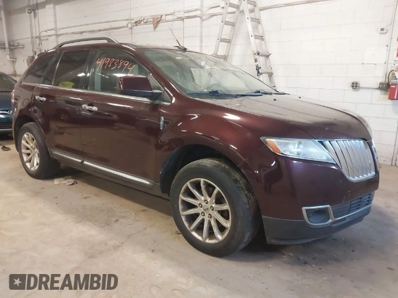 2011 Lincoln MKX with VIN 2LMDJ8JK5BBJ01386, listed as a IAAI auction lot 41983894 with 160,608 mi miles. Bid and sale history available at carsss.com. Image 1.