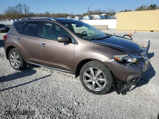 2012 Nissan Murano SV with VIN JN8AZ1MWXCW206110, listed as a Copart auction lot 53451245 with 158,026 mi miles and Salvage Title. Bid and sale history available at carsss.com. Image 4.