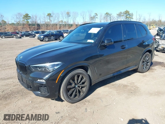 2019 BMW X5 xDrive40i with VIN 5UXCR6C57KLL08098, listed as a IAAI auction lot 41877557 with 52,980 mi miles and . Bid and sale history available at DreamBid. Image 2.