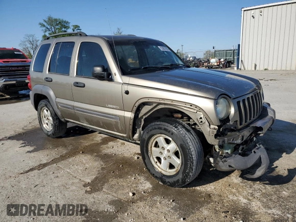 2004 Jeep Liberty Sport with VIN 1J4GL48K34W250008, listed as a Copart auction lot 53067095 with 161,266 mi miles and Salvage Title. Bid and sale history available at DreamBid. Image 4.