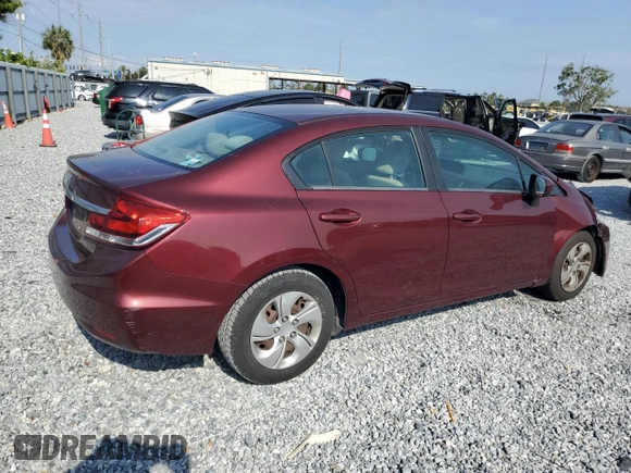 2014 Honda Civic LX z VIN 19XFB2F55EE070661, wystawiony jako Copart lot #56356355 z przebiegiem 114 217 mil mil oraz Szkoda całkowita • Salvage title. Historia ofert i sprzedaży dostępna na DreamBid. Obrazek 3.