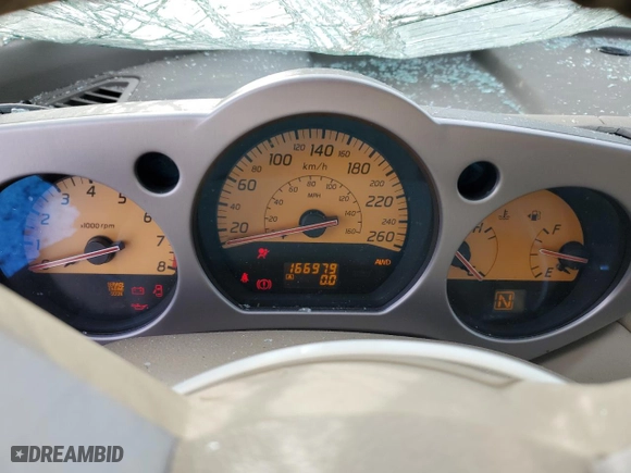 2005 Nissan Murano SE with VIN JN8AZ08W35W430343, listed as a Copart auction lot 80739744 with 166,979 mi miles and Salvage Title. Bid and sale history available at carsss.com. Image 9.