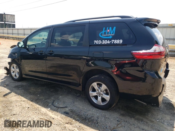 2019 Toyota Sienna LE Auto Access Seat with VIN 5TDKZ3DC9KS982129, listed as a Copart auction lot 62983214 with 246,772 mi miles and Salvage title. Bid and sale history available at DreamBid. Image 2.