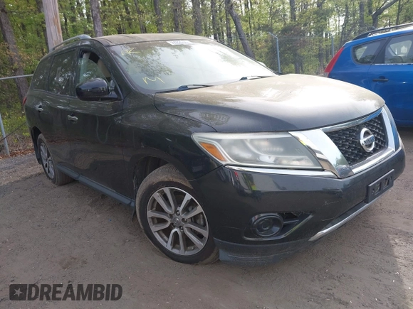 2015 Nissan Pathfinder S with VIN 5N1AR2MN2FC721337, listed as a IAAI auction lot 42120678 with 242,287 mi miles. Bid and sale history available at carsss.com. Image 1.