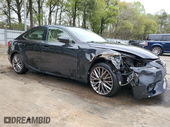 2015 Lexus IS 250 with VIN JTHBF1D2XF5057308, listed as a Copart auction lot 50145615 with 192,719 mi miles and Salvage title. Bid and sale history available at DreamBid. Image 4.