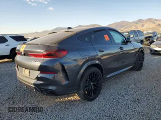 2021 BMW X6 M50i with VIN 5UXCY8C02M9G71110, listed as a Copart auction lot 76124114 with 0 mi miles and Salvage Title. Bid and sale history available at carsss.com. Image 3.