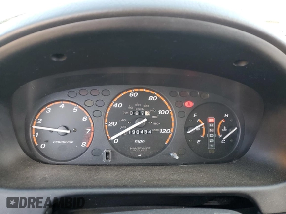 2001 Honda CR-V SE with VIN JHLRD18781C022253, listed as a Copart auction lot 77185924 with 190,434 mi miles and Salvage Title. Bid and sale history available at carsss.com. Image 9.