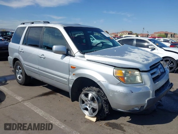 2006 Honda Pilot EX with VIN 5FNYF28436B028888, listed as a IAAI auction lot 42014594 with 219,180 mi miles and . Bid and sale history available at DreamBid. Image 1.