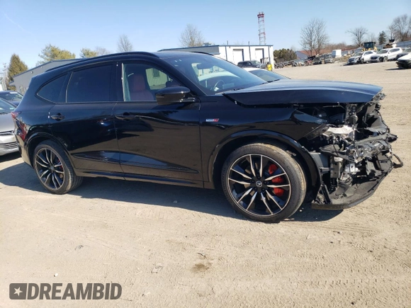 2023 Acura MDX Type S w/Advance Package with VIN 5J8YD8H88PL002850, listed as a Copart auction lot 47467475 with 33,671 mi miles and Salvage Title. Bid and sale history available at carsss.com. Image 4.