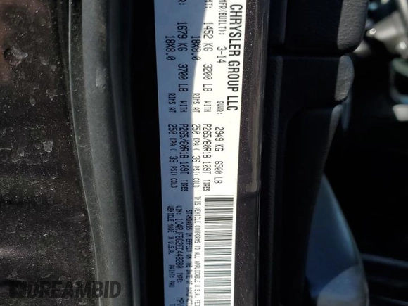 2014 Jeep Grand Cherokee Limited with VIN 1C4RJFBG2EC448280, listed as a Copart auction lot 46473075 with 226,270 mi miles and Salvage Title. Bid and sale history available at carsss.com. Image 13.