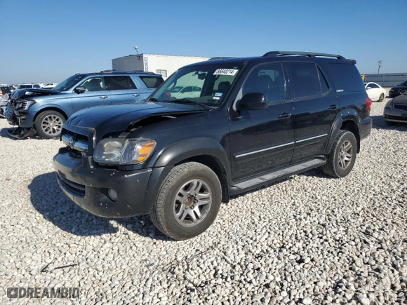 2005 Toyota Sequoia Limited with VIN 5TDZT38A85S254458, listed as a Copart auction lot 86640214 with 297,722 mi miles and Salvage Title. Bid and sale history available at carsss.com. Image 1.