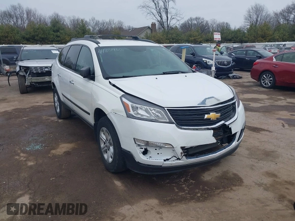 2016 Chevrolet Traverse LS with VIN 1GNKRFKD2GJ322409, listed as a IAAI auction lot 41801460 with 227,212 mi miles. Bid and sale history available at carsss.com. Image 1.