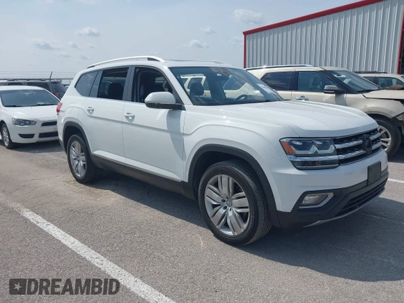 2019 Volkswagen Atlas SEL with VIN 1V2ER2CA0KC512305, listed as a IAAI auction lot 42400428 with 137,516 mi miles and . Bid and sale history available at DreamBid. Image 1.