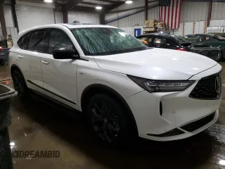 2023 Acura MDX w/A-Spec Package with VIN 5J8YE1H06PL041631, listed as a Copart auction lot 43546895 with 10,271 mi miles and Salvage Title. Bid and sale history available at DreamBid. Image 4.