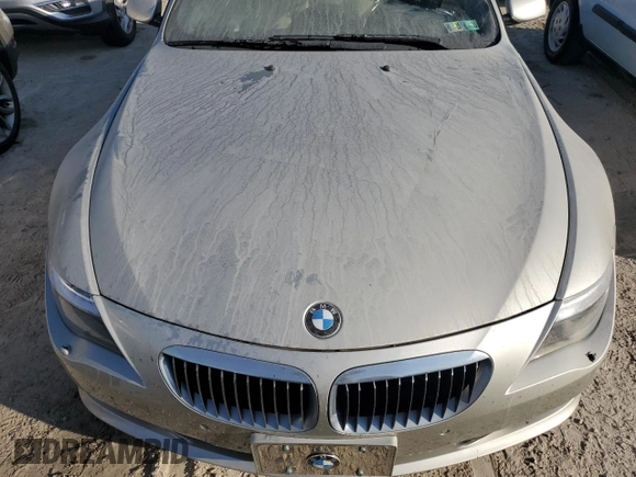 2008 BMW 6 Series 650i with VIN WBAEB53568CX60574, listed as a Copart auction lot 75687704 with 0 mi miles and Salvage Title. Bid and sale history available at carsss.com. Image 11.