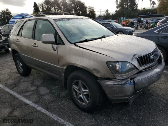 1999 Lexus RX 300 Luxury SUV with VIN JT6HF10UXX0023491, listed as a Copart auction lot 81686024 with 86,097 mi miles and Salvage Title. Bid and sale history available at carsss.com. Image 4.