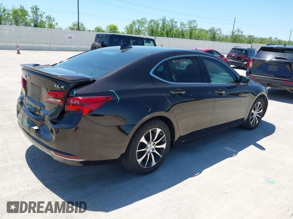 2015 Acura TLX Tech with VIN 19UUB1F54FA027274, listed as a IAAI auction lot 41977673 with 169,691 mi miles. Bid and sale history available at carsss.com. Image 4.