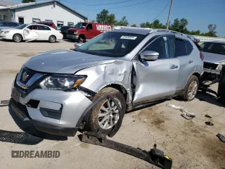 2019 Nissan Rogue SV with VIN KNMAT2MT1KP503302, listed as a Copart auction lot 52723185 with 88,040 mi miles and Salvage Title. Bid and sale history available at carsss.com. Image 1.
