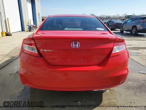 2012 Honda Civic Cpe LX with VIN 2HGFG3B53CH537169, listed as a Copart auction lot 49964185 with 141,999 mi miles and Salvage Title. Bid and sale history available at carsss.com. Image 6.