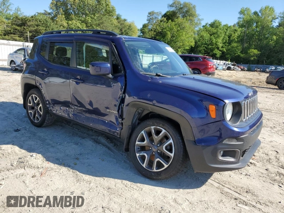 2018 Jeep Renegade Latitude z VIN ZACCJBBB5JPJ45726, wystawiony jako Copart lot #55466295 z przebiegiem 127 950 mil mil oraz Szkoda całkowita • Salvage title. Historia ofert i sprzedaży dostępna na DreamBid. Obrazek 4.