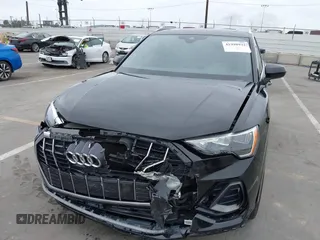 2021 Audi Q3 S line Premium with VIN WA1DECF37M1017457, listed as a IAAI auction lot 41998932 with 28,716 mi miles and . Bid and sale history available at DreamBid. Image 6.