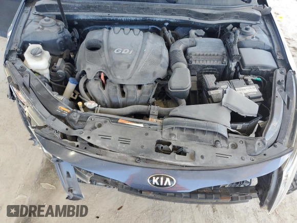 2015 Kia Optima LX with VIN KNAGM4A71F5546854, listed as a Copart auction lot 53023045 with 86,255 mi miles and Salvage Title. Bid and sale history available at carsss.com. Image 12.