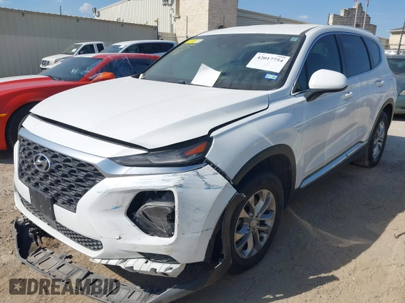 2019 Hyundai Santa Fe SE with VIN 5NMS23AD8KH051223, listed as a IAAI auction lot 42017754 with 146,704 mi miles and . Bid and sale history available at DreamBid. Image 17.