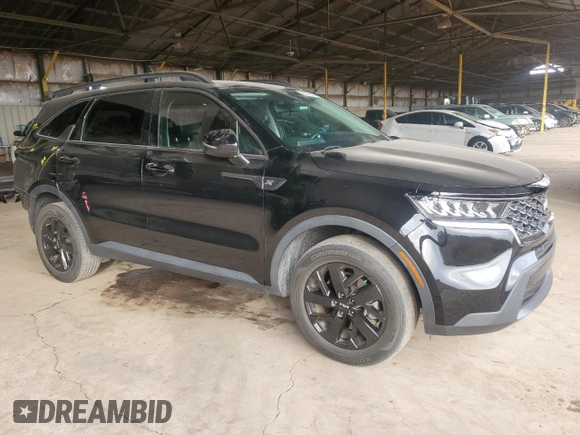 2022 Kia Sorento X-Line S with VIN 5XYRLDLC3NG146244, listed as a Copart auction lot 81546714 with 26,988 mi miles and Salvage Title. Bid and sale history available at DreamBid. Image 4.