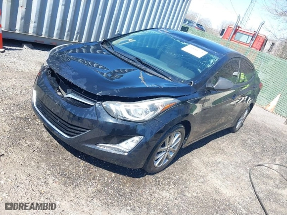 2016 Hyundai Elantra SE with VIN KMHDH4AE6GU487781, listed as a IAAI auction lot 41888778 with 184,289 mi miles. Bid and sale history available at carsss.com. Image 2.
