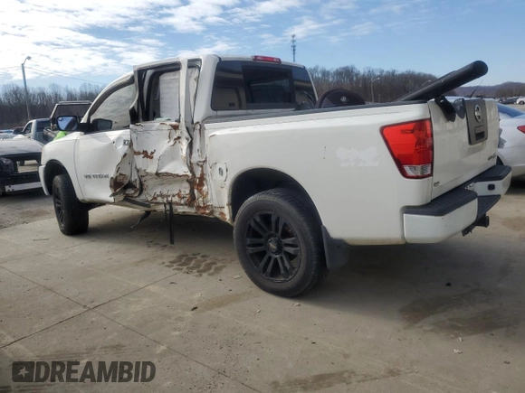 2010 Nissan Titan XE with VIN 1N6BA0EJ2AN322714, listed as a Copart auction lot 47388545 with Not Provided miles and Salvage Title. Bid and sale history available at carsss.com. Image 2.