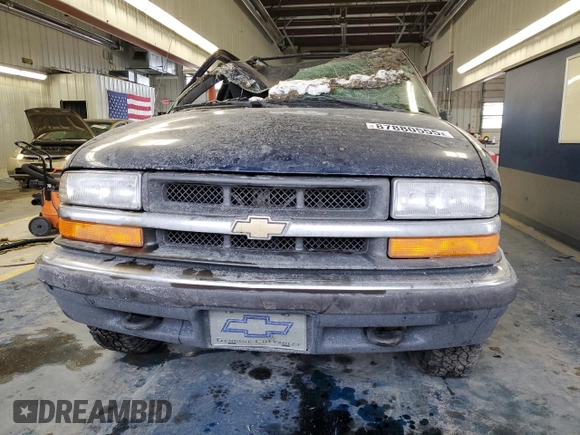 2000 Chevrolet Blazer LS z VIN 1GNCT18WXYK132399, wystawiony jako Copart lot #87880555 z przebiegiem 89 350 mil mil oraz Czysty tytuł • Clean title. Historia ofert i sprzedaży dostępna na DreamBid. Obrazek 5.