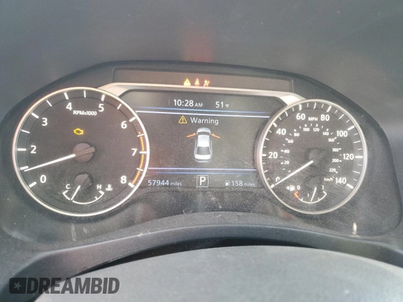 2020 Nissan Altima S with VIN 1N4BL4BV8LC254600, listed as a Copart auction lot 49856945 with 57,944 mi miles and Salvage Title. Bid and sale history available at carsss.com. Image 9.