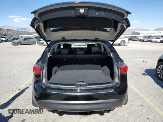 2016 Infiniti QX70 with VIN JN8CS1MU4GM670913, listed as a Copart auction lot 44271595 with 66,151 mi miles and Salvage title. Bid and sale history available at DreamBid. Image 6.